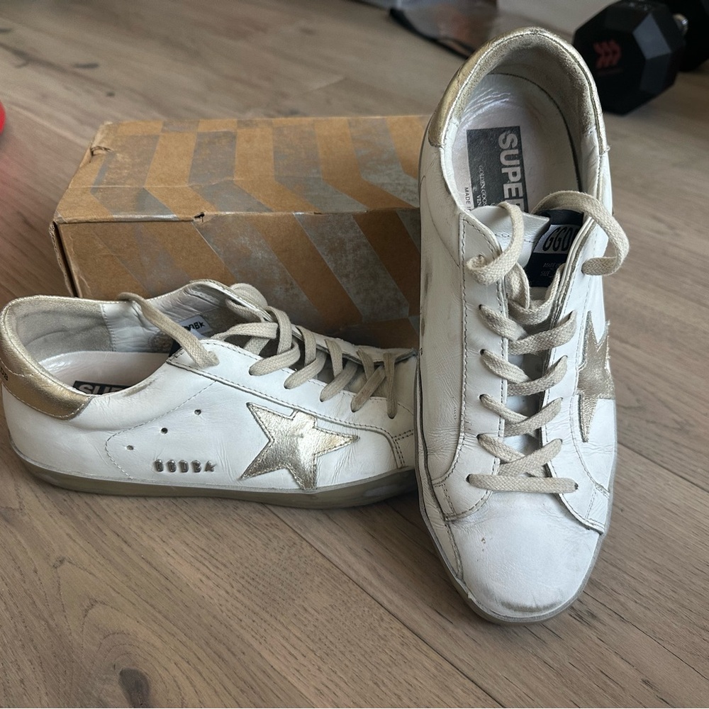 Gold on gold Golden Goose GG sneakers Size 40